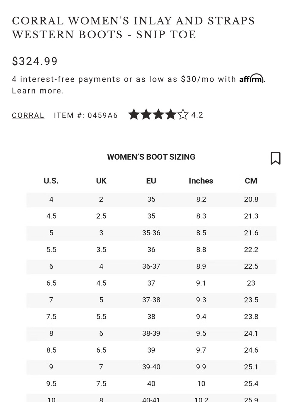Corral Boots Embroidered Black and Tan Knee-High Heeled Snip Toe Boots - 7.5 - Picture 14 of 14